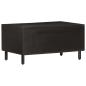 Preview: Couchtisch Schwarz 80x50x40 cm Massivholz Mango