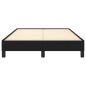 Preview: Bettgestell ohne Matratze Schwarz 120x190 cm Stoff