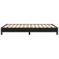 Preview: Bettgestell ohne Matratze Schwarz 120x190 cm Stoff