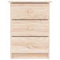 Preview: Nachttisch ALTA Natur 41x35x55,5 cm Massivholz Kiefer