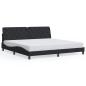 Preview: Bettgestell ohne Matratze Schwarz 200x200 cm Samt