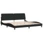 Preview: Bettgestell ohne Matratze Schwarz 200x200 cm Samt
