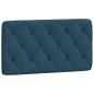 Preview: Bett mit Matratze Blau 100x200 cm Samt