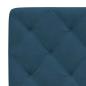 Preview: Bett mit Matratze Blau 100x200 cm Samt