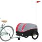 Preview: Fahrradanhänger Schwarz und Rot 45 kg Eisen