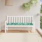 Preview: ARDEBO.de - Gartenbank-Auflage Blattmuster 150x50x7 cm Oxford-Gewebe