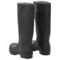 Preview: Gummistiefel Schwarz Größe 39 PVC