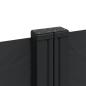 Preview: Seitenmarkise Ausziehbar Schwarz 200x600 cm