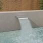 Preview: ARDEBO.de - Pool-Wasserfall Silbern 45x26x13 cm Edelstahl