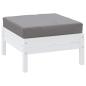 Preview: Palettenkissen Grau 60x60x9,5 cm Oxford-Gewebe