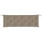 Preview: Gartenbank-Auflagen 2 Stk. Taupe 150x50x7 cm Oxford-Gewebe