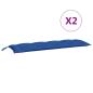 Preview: Gartenbank-Auflagen 2 Stk. Blau 150x50x7 cm Oxford-Gewebe