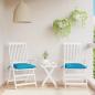 Preview: ARDEBO.de - Stuhlkissen 2 Stk. Hellblau 40x40x7 cm Oxford-Gewebe