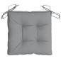 Preview: Stuhlkissen 2 Stk. Grau 50x50x7 cm Oxford-Gewebe