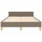 Preview: Bettgestell ohne Matratze Taupe 120x190 cm Stoff