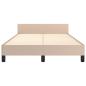 Preview: Bettgestell ohne Matratze Cappuccino-Braun 120x190cm Kunstleder