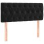 Preview: Boxspringbett mit Matratze Schwarz 120x190 cm Samt