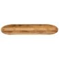 Preview: Tischplatte 140x50x2,5 cm Oval Raues Massives Mangoholz