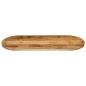 Preview: Tischplatte 100x40x3,8 cm Oval Raues Massives Mangoholz