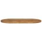 Preview: Tischplatte 140x50x2,5 cm Oval Massivholz Mango