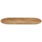 Preview: Tischplatte 110x50x3,8 cm Oval Massivholz Mango