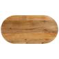 Preview: ARDEBO.de - Tischplatte 100x50x3,8 cm Oval Massivholz Mango