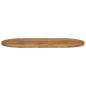 Preview: Tischplatte 100x40x3,8 cm Oval Massivholz Mango
