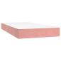 Preview: Boxspringbett mit Matratze Rosa 120x190 cm Samt