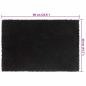 Preview: Fußmatten 2 Stk. Schwarz 40x60 cm Kokosfaser Getuftet
