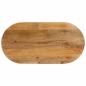 Preview: ARDEBO.de - Tischplatte 140x60x3,8 cm Oval Massivholz Mango