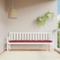 Preview: ARDEBO.de - Gartenbank-Auflage Weinrot 200x50x7 cm Oxford-Gewebe