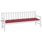 Preview: Gartenbank-Auflage Weinrot 200x50x7 cm Oxford-Gewebe
