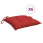 Preview: Palettenkissen 6 Stk. Rot 50x50x7 cm Oxford-Gewebe