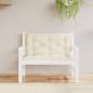 Preview: ARDEBO.de - Gartenbank-Auflagen 2 Stk. Creme 100x50x7 cm Oxford-Gewebe