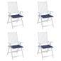 Preview: Palettenkissen 4 Stk. Marineblau 40x40x3 cm Oxford-Gewebe