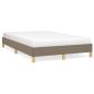 Preview: Bettgestell ohne Matratze Taupe 120x190 cm Stoff