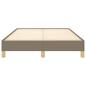 Preview: Bettgestell ohne Matratze Taupe 120x190 cm Stoff