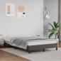 Preview: ARDEBO.de - Bettgestell ohne Matratze Grau 120x190 cm Kunstleder
