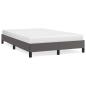 Preview: Bettgestell ohne Matratze Grau 120x190 cm Kunstleder