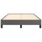Preview: Bettgestell ohne Matratze Grau 120x190 cm Kunstleder