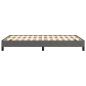 Preview: Bettgestell ohne Matratze Grau 120x190 cm Kunstleder