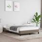 Preview: ARDEBO.de - Bettgestell ohne Matratze Taupe 120x190 cm Stoff