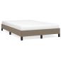Preview: Bettgestell ohne Matratze Taupe 120x190 cm Stoff
