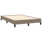 Preview: Bettgestell ohne Matratze Taupe 120x190 cm Stoff