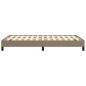 Preview: Bettgestell ohne Matratze Taupe 120x190 cm Stoff