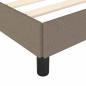 Preview: Bettgestell ohne Matratze Taupe 120x190 cm Stoff