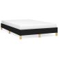 Preview: Bettgestell ohne Matratze Schwarz 120x190 cm Stoff