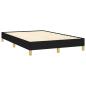 Preview: Bettgestell ohne Matratze Schwarz 120x190 cm Stoff
