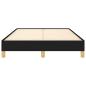 Preview: Bettgestell ohne Matratze Schwarz 120x190 cm Stoff