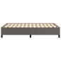 Preview: Bettgestell ohne Matratze Grau 120x190 cm Kunstleder